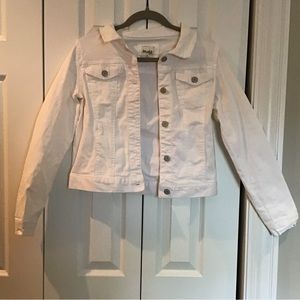 Girls white Jean jacket